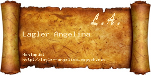 Lagler Angelina névjegykártya